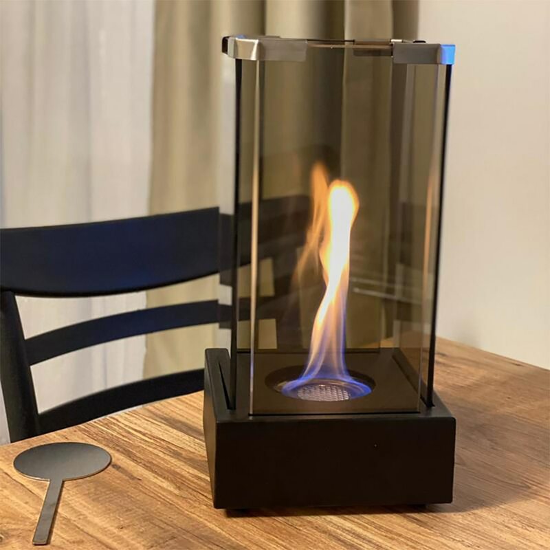 Via Decorative Quality Odorless Smokeless Bioethanol Fireplace Desktop Fire Flame Small Scandinavian Large Decoration