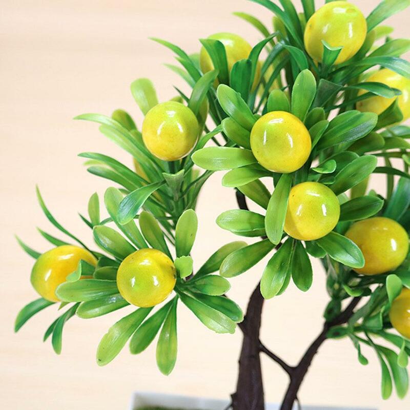 Künstliche Pflanze Topf mit Schaum Obst für Hause Wohnzimmer Tisch Dekoration