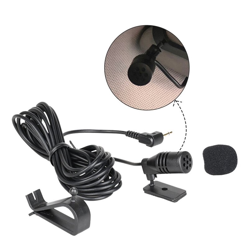 Автомобильный Аудио Микрофон 3,5 мм разъем стерео микрофон мини внешний микрофон проводной для ПК авто автомобиля DVD Радио 01