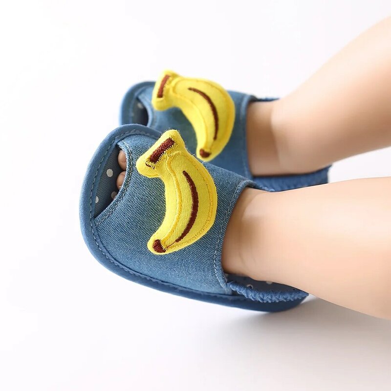 Baby Boys Girls Summer Sandals Lovely Cartoon Kid Slipper Toddler Shoes Boy Clogs Baby Girls Shoes Newborn Knitted Fabric Shoes
