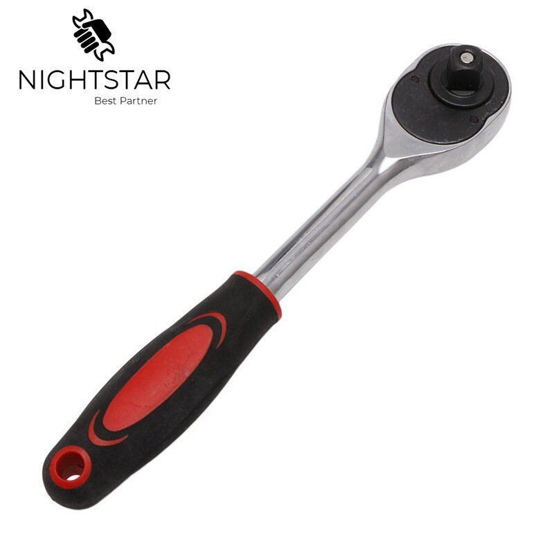 1/4 Torque Ratchet Wrench Socket 24 Teeth Quick Release Spanner Socket Drive Hand Tool Wrench Repair Tools