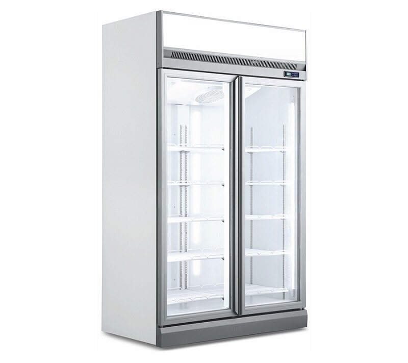 スーパーマーケット機器垂直垂直垂直ガラスドア冷凍庫飲料ビールディスプレイ縦型冷凍庫車の防御