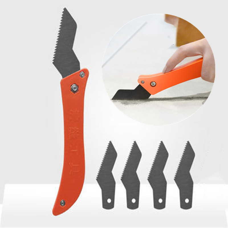 Tungsten Steel Hook Knife professional Ceramic tile Gap grout remover Old Mortar Cleaning cleaner Construction hand tools set