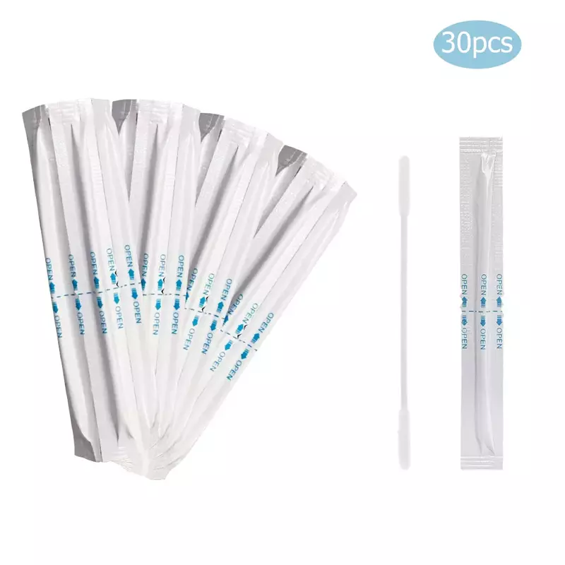 30pcs/Pack Cotton Swabs Portable Multifunction Double Head Wet Cleaning Stick for IQOS E Cigarette Clean Tools
