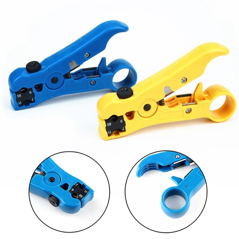 Wire Stripper Cable Cutter Multi-function UTP/STP Network Telephone Line Wire Stripper Knife Cable Pliers Electrician Tools