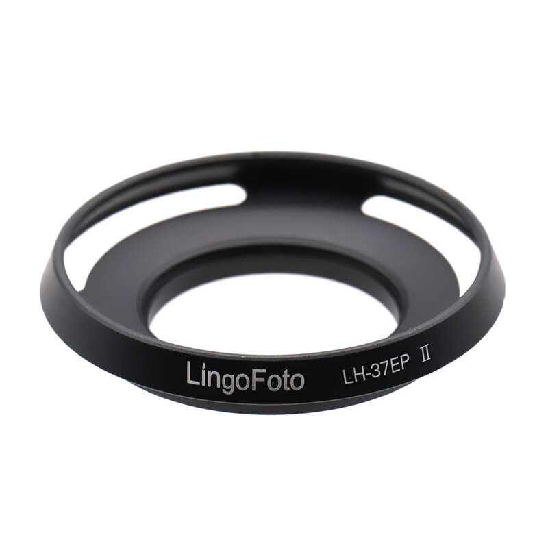 LH-37EPII capa de lente de metal preto para olympus m. zuiko lente de câmera digital bl4114b