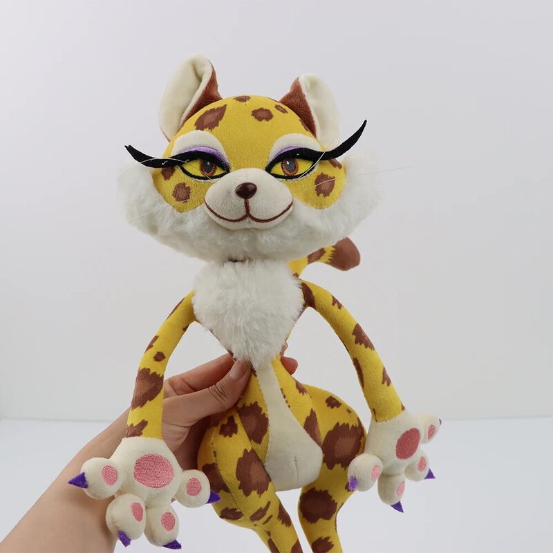 38cm Clawroline Plush Toy The Boss Leopard Doll The Forgotten Land Game Cartoon Character Toy Soft Stuffed Animal Toy Girls Gift