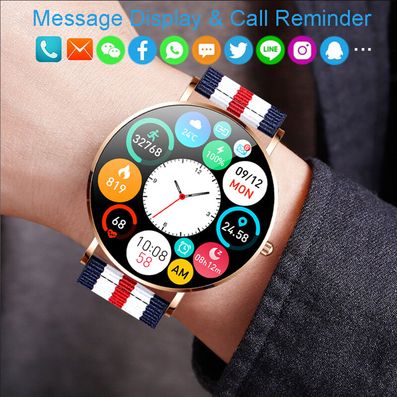 Trosmart T8 – montre-bracelet numérique en Nylon pour hommes et femmes, accessoire de Sport électronique à LED, horloge de Fitness