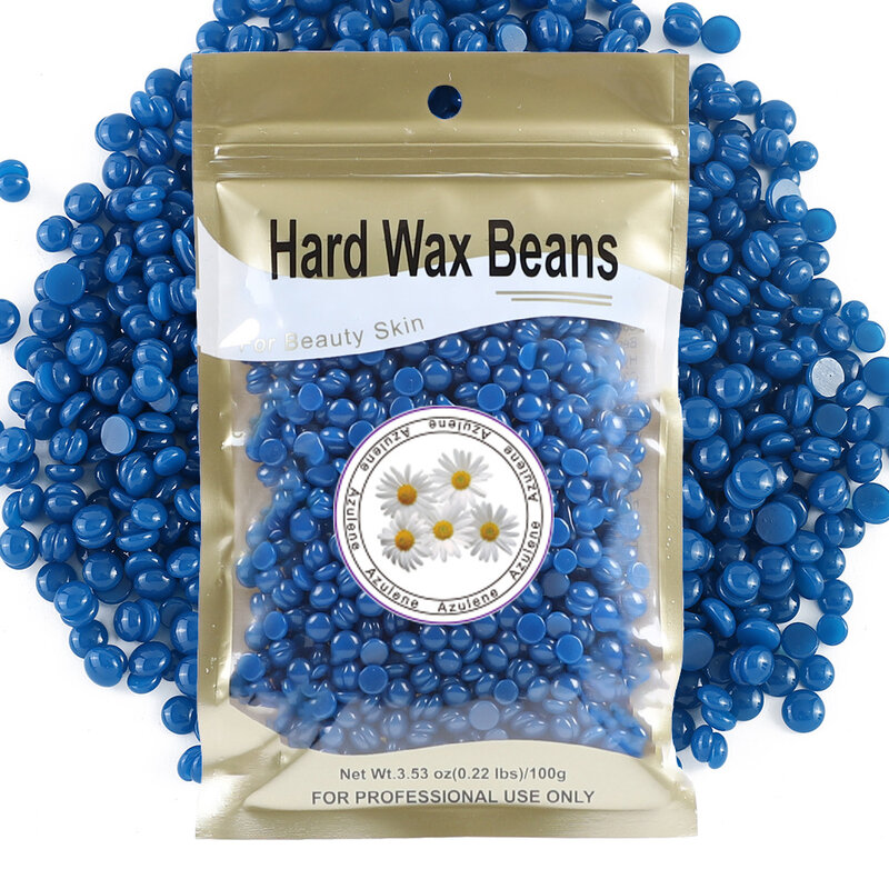 Dehairing Wax Bean 100g Solid Hard Wax Whole Body Hair Removal Wax Therapy Granule Bag Packed In 10 Colors  Wax Beans