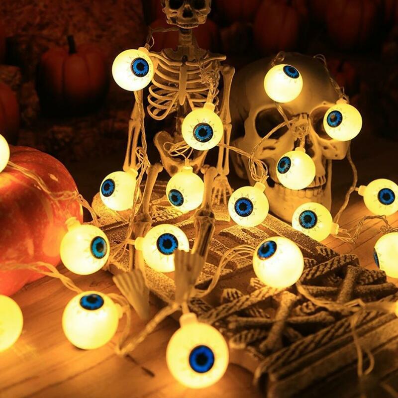 Outdoor Halloween Decorations Spooky Led Eyeball String Lights ...