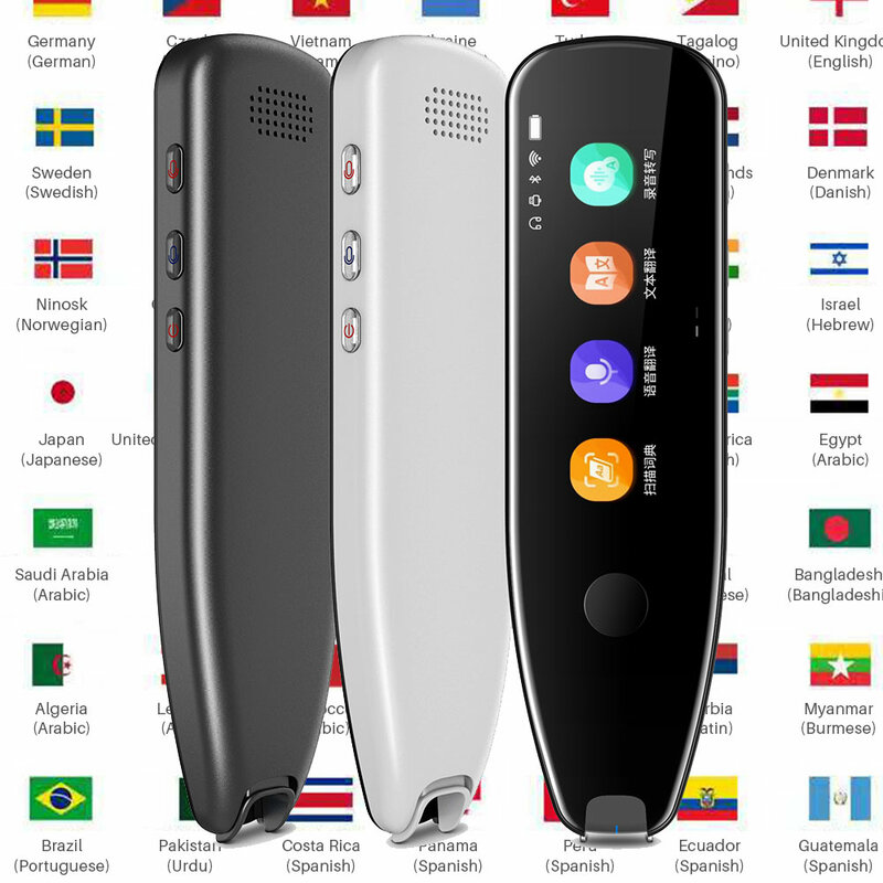 Smart Voice Scan Vertaler Pen Multifunctionele Offline Vertaling Real Time Taal Vertaler Business Travel Buitenland