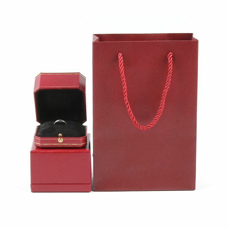 Kotak Mewah Desain Merek Klasik Cincin Kalung Gelang Tampilan Hadiah Pertunangan Perhiasan Kemasan Kasus Penyimpanan Sertifikat Tas