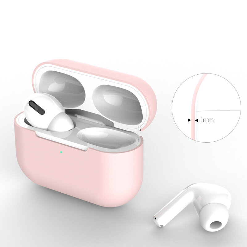 Silikon Case Pelindung Penutup untuk Apple AirPods Pro TPU Bluetooth Earphone Lembut Silicone Cover untuk Udara Pods 3 Kasus Pelindung
