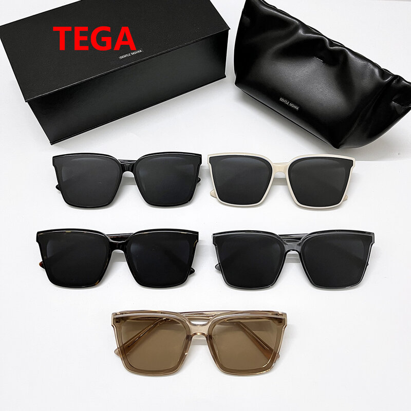 Nowe mody delikatne okulary przeciwsłoneczne luksusowa marka projekt GM TEGA kobiety mężczyźni kwadratowy octan UV400 spolaryzowane okulary z oryginalnym pudełku
