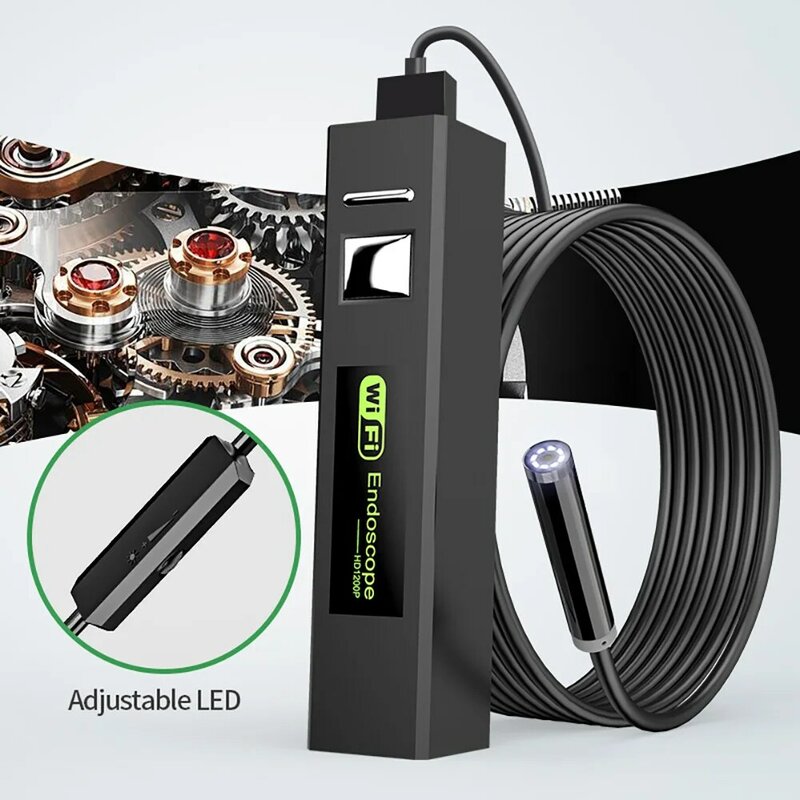 QZT-cámara endoscópica microusb, minicámara de inspección con boroscopio, WIFI, impermeable, para teléfono IPhone y Android