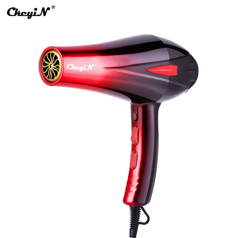 CkeyiN-secador de pelo profesional potente, herramientas de peluquería, estilismo rápido, ajuste en frío y caliente, boquilla, 4000W