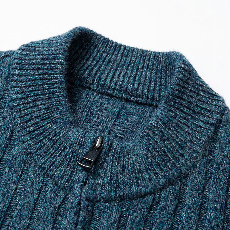Suéteres de manga larga para hombre, cárdigans casuales de punto suave, otoño e invierno, de lujo, nuevos