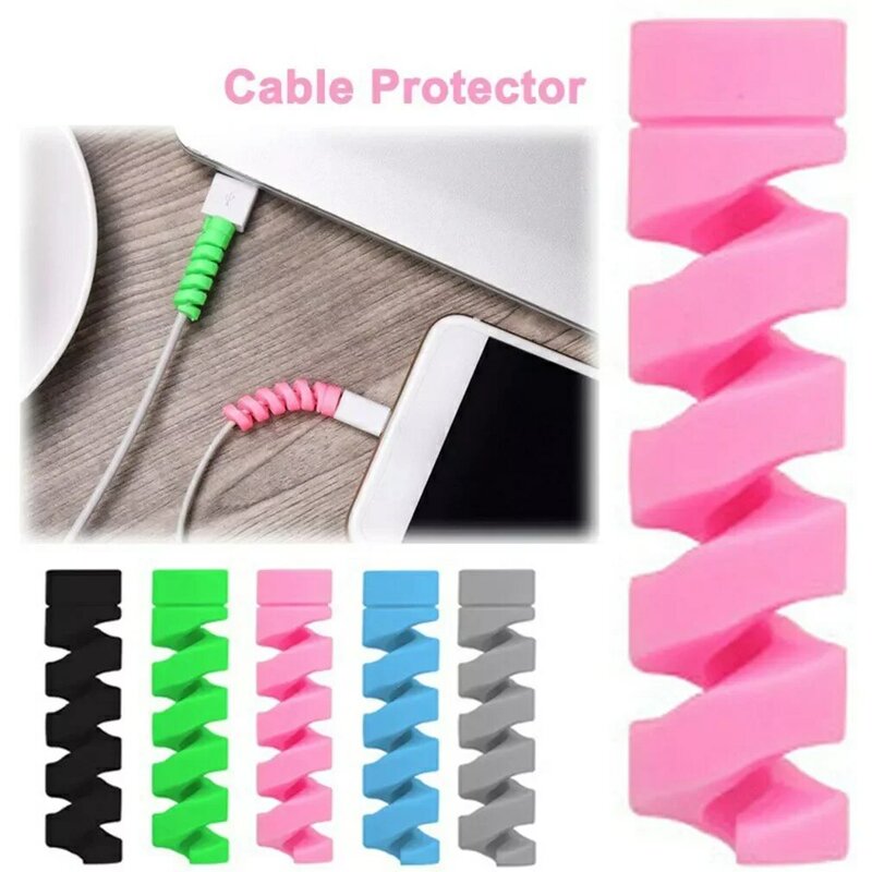 2/10Pcs Kabel Protector Für iPhone Ladegerät Schutz usb-ladekabel kabel Protector kabel management USB kabel veranstalter