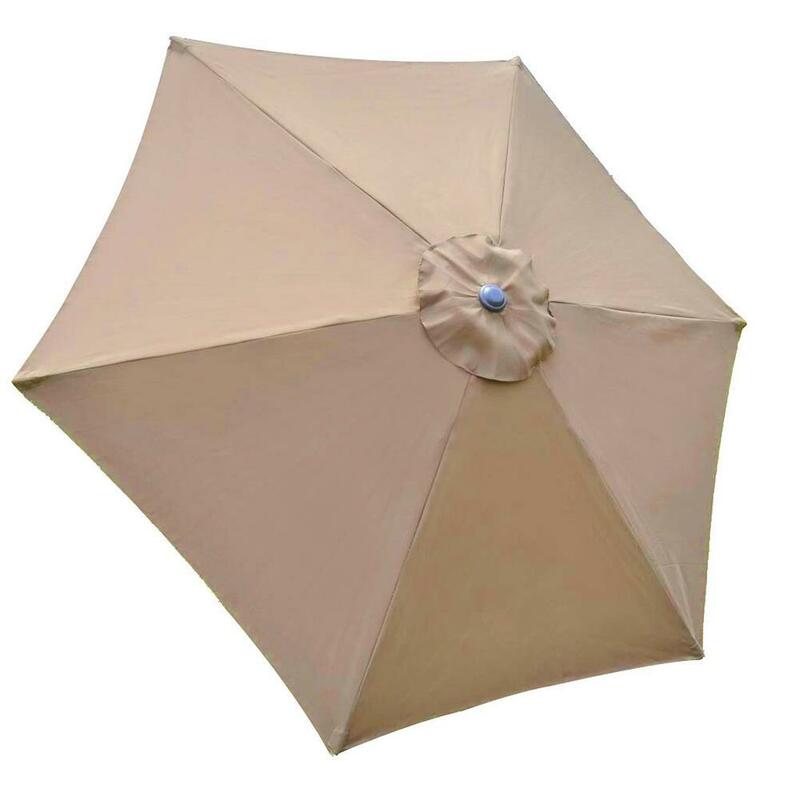 Baldacchino di ricambio per ombrellone da esterno 3m per 8 nervature Dia Patio parasole parasole copertura superiore del baldacchino per cortile giardino Patio piscina sulla spiaggia