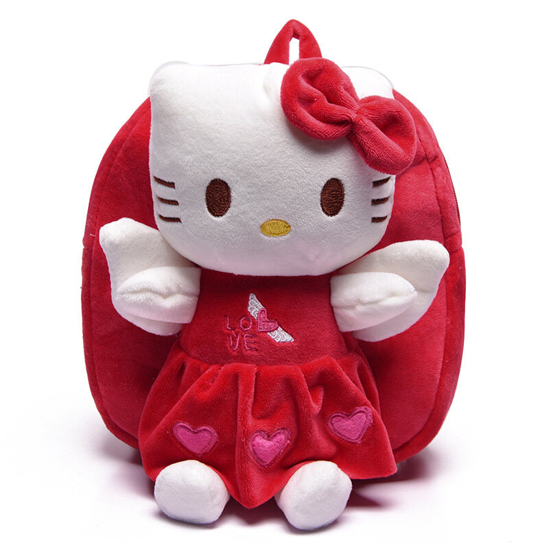 헬로 키티 Kt 미키 마우스 고양이 산리오 애니메이션 Pp 코튼 짧은 봉제 인형, 유치원 어린이 배낭, 소년 소녀 책가방