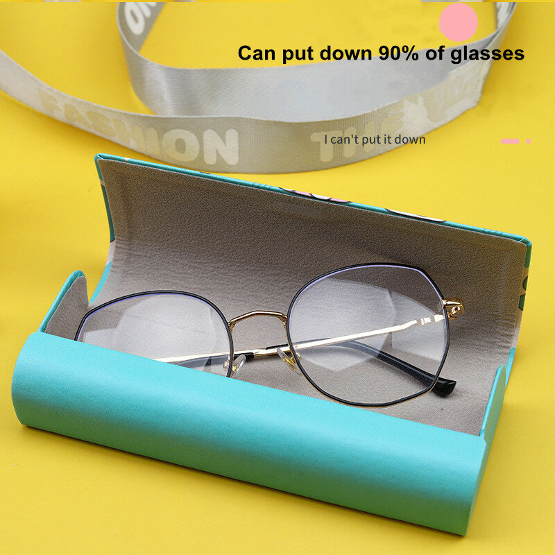 Estuche portátil para gafas con imán, caja protectora de viaje, contenedor de accesorios, colores de anime caramelo