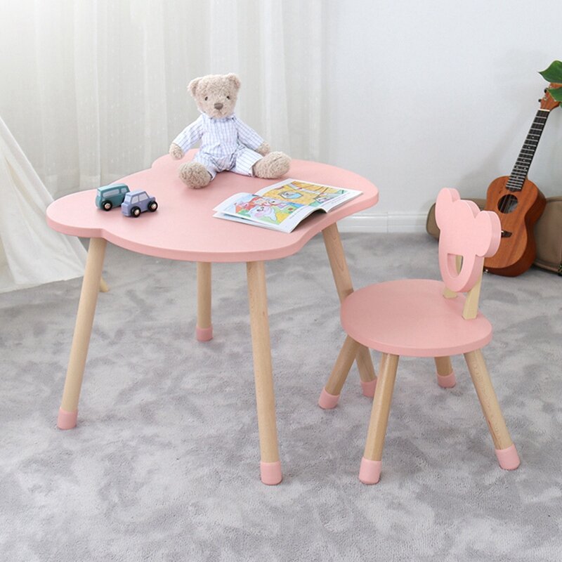 Juego de mesa y silla Simple para niños, juego de mesa y silla de lectura para guardería, nuevo
