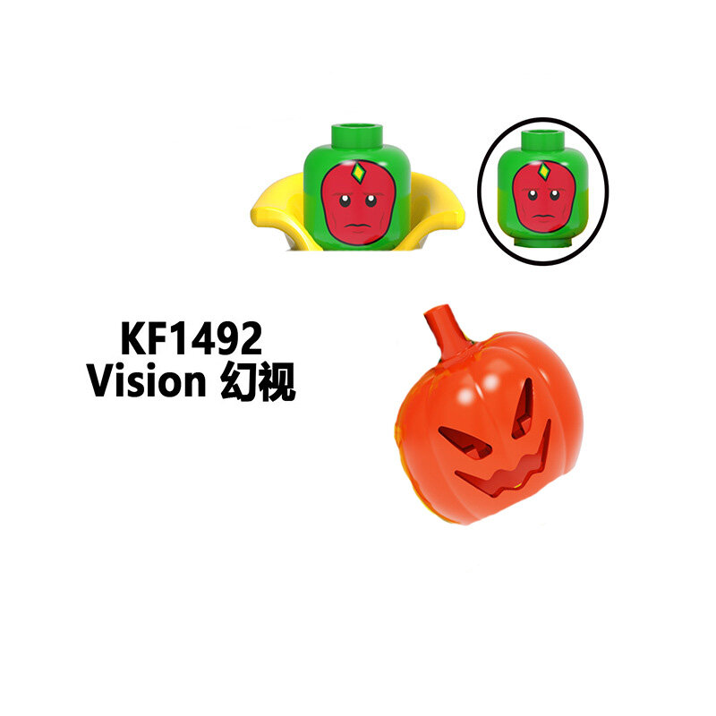 KF6134 بنة الشكل الصغير سلسلة الرؤية واندا القرمزي الساحرة تجميعها بناء الالعاب العملاقة الجسيمات الصغيرة اللبنات
