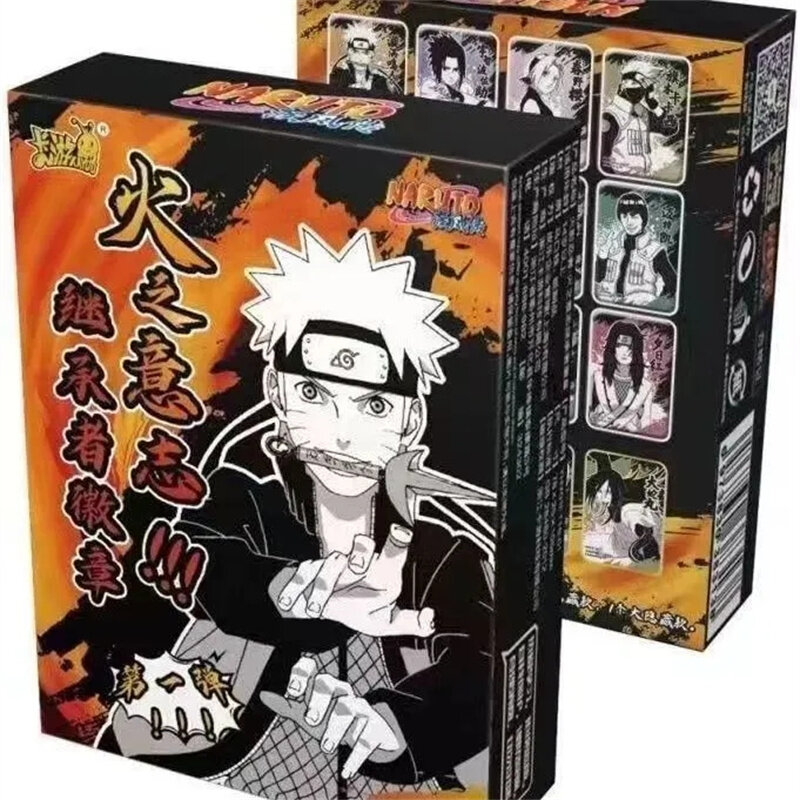 KAYOU Genuine Anime Naruto Will of Fire Inheritor Badge Vortex Naruto Daisada BR Card One Shot Collection Card Medal Toy Gifts