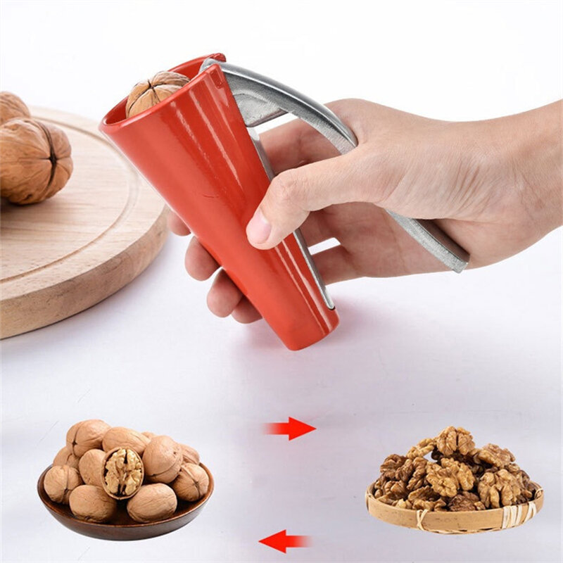 เฮเซลนัทวอลนัทคีม Quick Chestnut Gadgets Nut Cracker คลิป Sheller เปิดเครื่องตัด Clamp Plier แบบพกพาอุปกรณ์ครัว