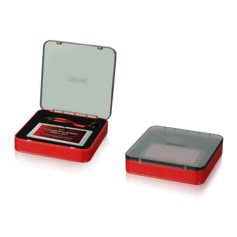 Dspiae-taladro manual de uso General AT-VHDS, juego de pasadores combinados, mango negro y rojo con broca de acero de tungsteno, 0,3mm-1,2mm, herramienta de modelo