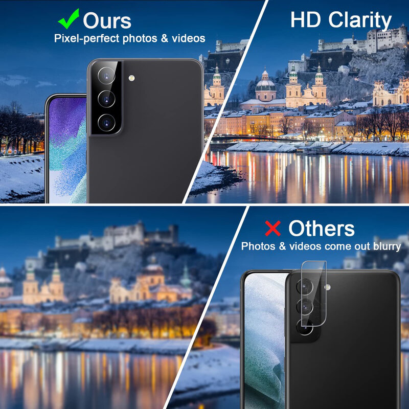Cristal de lente 3D para Samsung Galaxy S21 FE 5G, Protector de pantalla para Galaxy S20 FE, accesorios de película protectora para cámara trasera
