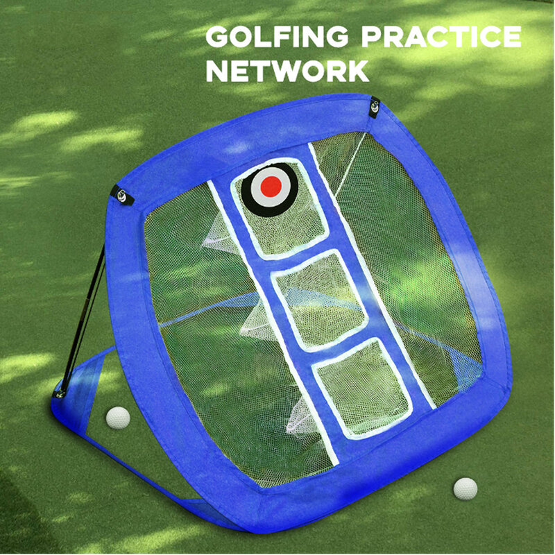Portabel Golf Chipping Net Halaman Belakang Luar Ruangan Target Latihan Pop Up Memukul Jaring untuk Akurasi Dalam Ruangan Ayunan Golf Latihan Net