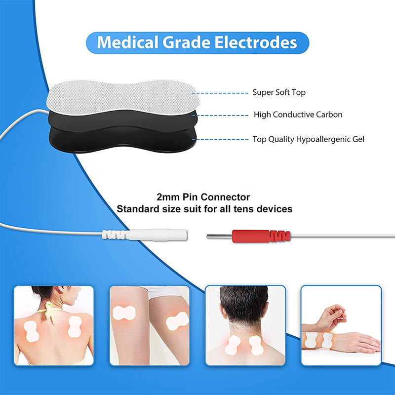 Estimulador muscular eléctrico para relajar los nervios, acupuntura, quemador de grasa, alivio del dolor, masajeador de pulso electrónico, máquina adelgazante Tens EMS