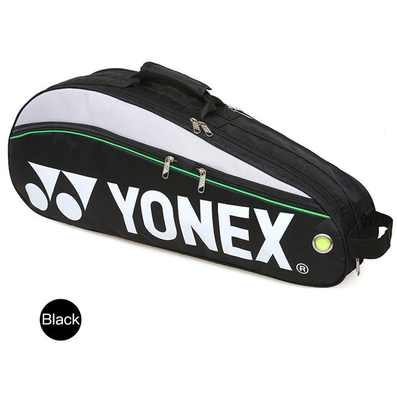 Original กระเป๋าแบดมินตัน YONEX สูงสุดสำหรับ6ไม้พร้อมช่องใส่รองเท้าลูกแร็กเก็ตกีฬาสำหรับผู้ชายหรื...