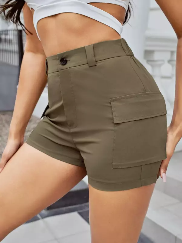 Camisola corta informal para mujer, pantalones cortos de cintura alta elástica, conjunto de 2 piezas, chándal deportivo de punto a la moda