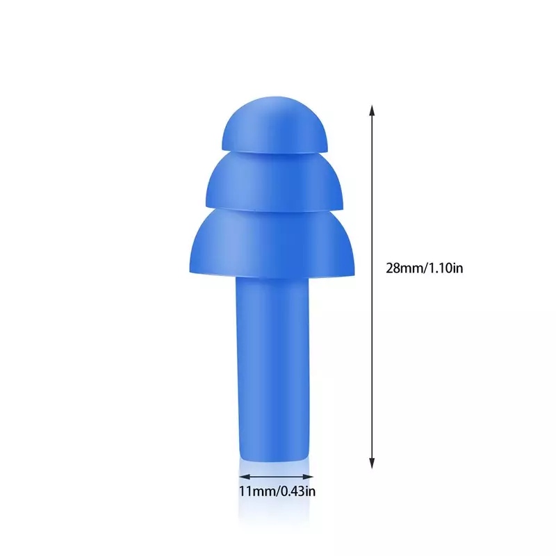 1 par espiral à prova dwaterproof água silicone tampões de ouvido anti ruído ronco confortável para dormir acessório redução ruído