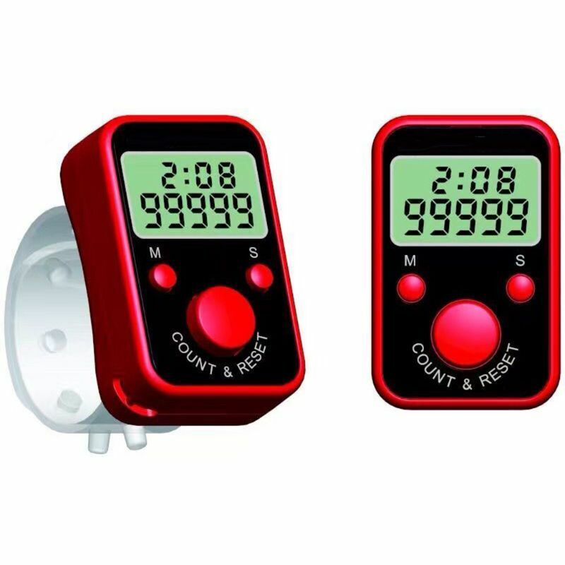 Hot Finger Counter Chanting Electronic Counter with Time Ring Chanting Register No Color Choice Randomly Send 367D