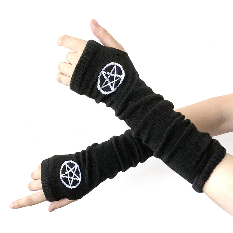 100 sztuk rękawiczki rękawiczki bez palców mankiet kobiety mężczyźni Ninja Sport Outdoor Hip-hop rękawiczki rękawiczki fajne Stretch winter Arm Warm