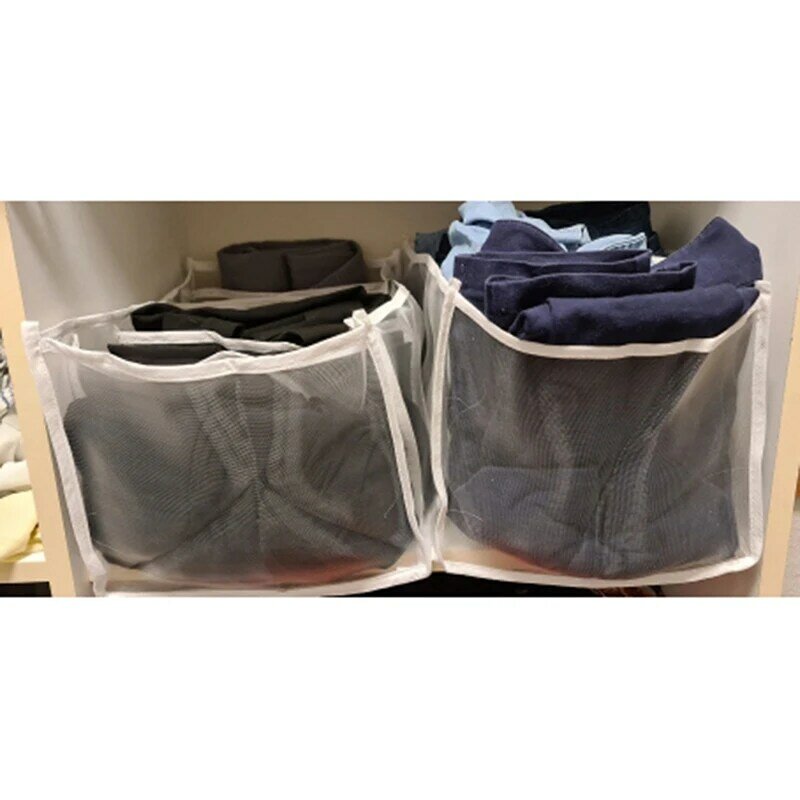 Casa dobrável guarda-roupa rack de armazenamento, pode armazenar roupa interior, calças de brim, calças caixa de armazenamento superior, meias, sutiã e gaveta de roupa interior