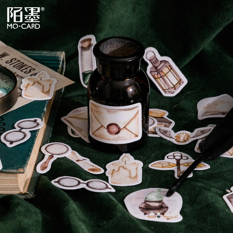 45pcs Kawaii Sticker Set Cute Magic School Adhesive Decorative Stickers For Srapbooking Journaling Arts Crafts Diy Album Planner