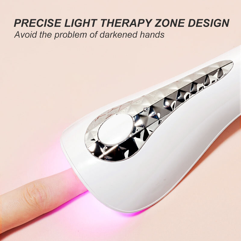 Secador de uñas portátil de 18W, lámpara de mano para esmalte de Gel, secado rápido, no Negro, Mini lámpara LED UV, herramientas de arte de uñas