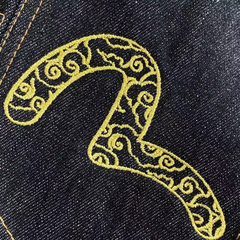 Jacquard bordado estilo americano jaqueta masculina impressão gaivota logotipo topo jeans de alta qualidade casual jeans hip hop denim jaqueta