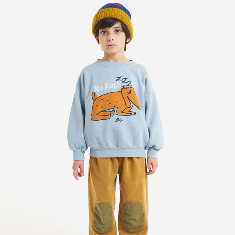 Suéteres Bobo para niños y niñas, sudadera de manga larga con patrón de dibujos animados, prendas de vestir, otoño e invierno, 2022