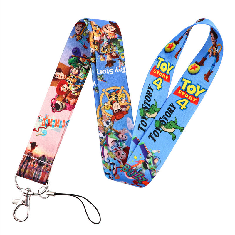 Disney Neck Keychain Necklace Webbings Ribbons Anime Cartoon Neck Strap Lanyard ID badge Holder Keychain Lanyards Gifts