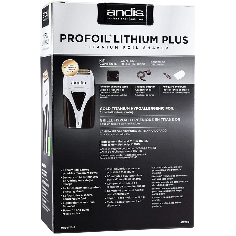 Andis-Afeitadora eléctrica Profoil Lithium Plus 17200 para hombre, máquina de afeitar para Barba, barba