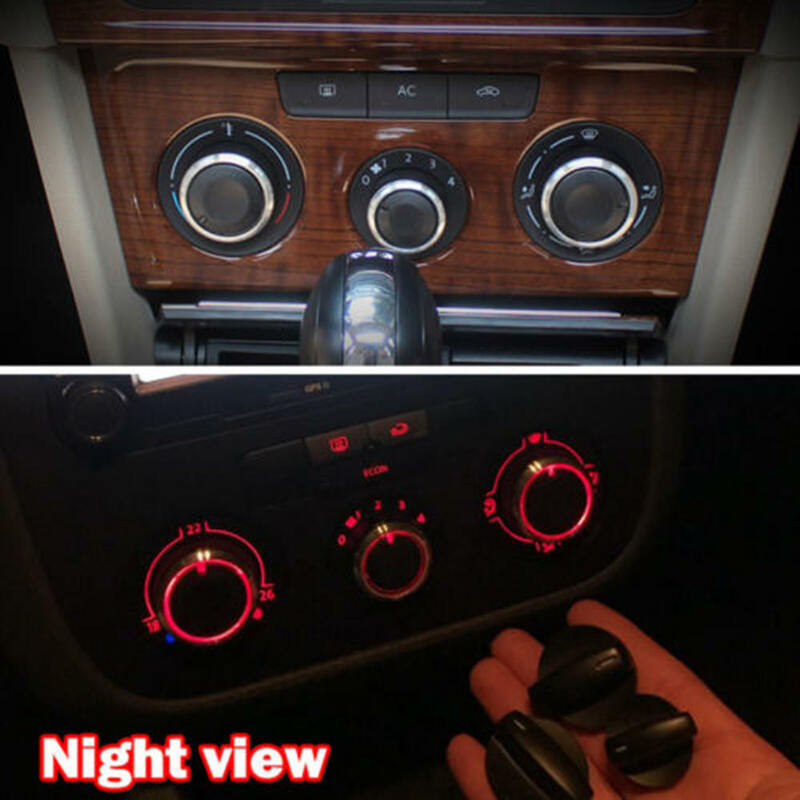 3 sztuk samochodów AC grzałka klimatyzacja pokrętło sterujące Panel dla VW Jetta MK5 dla Golf 5 Tiguan Touran Bora B6 pokrętło klimatyzacji przełącznik