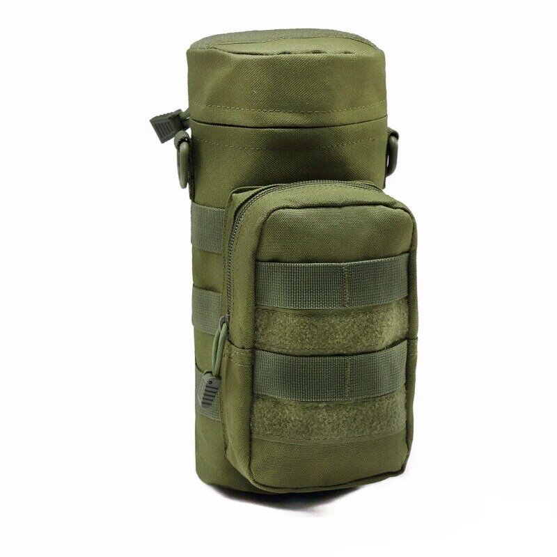 Bolsa de botella de agua Molle de nailon 800D, mochila de hidratación para acampar, bolsa táctica plegable, soporte para viajes al aire libre, senderismo, correr