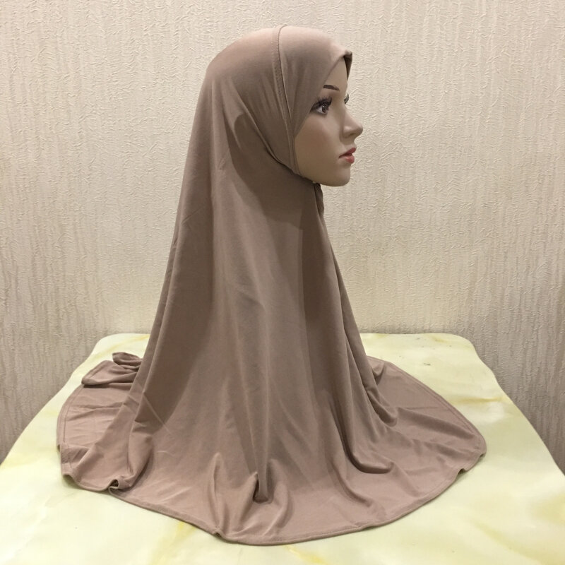 H062-pañuelo musulmán liso para la cabeza, hijab islámico, turbante de alta calidad, ropa de Ramadán, tamaño meadio