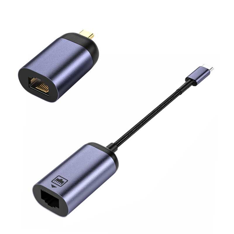 Napęd 100 mb/s-darmowy USB sieć Ethernet type-c na sieć Ethernet RJ45 Adapter złącza bez napędu