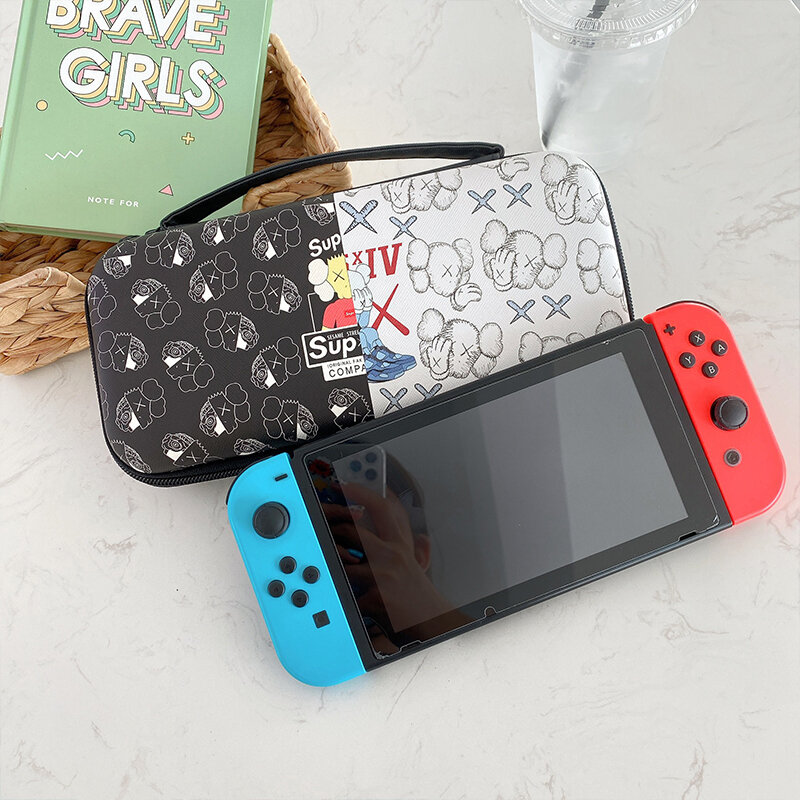 การ์ตูนน่ารักการ์ตูนกระเป๋าสำหรับ Nintendo Switch Kawaii พกพาสำหรับคอนโซลเกม Nintendo Switch กล่อง Shell